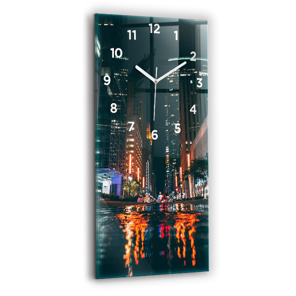 Orologio verticale in vetro L'Hilton Houston