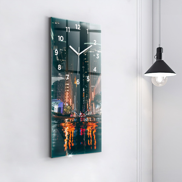 Orologio verticale in vetro L'Hilton Houston