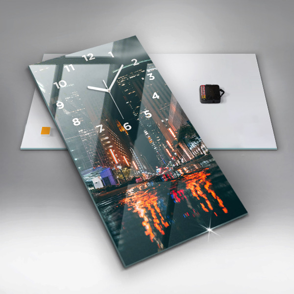Orologio verticale in vetro L'Hilton Houston