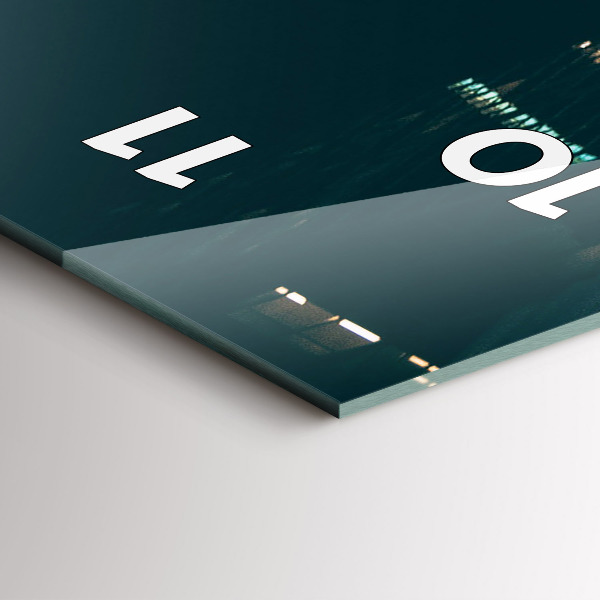 Orologio verticale in vetro L'Hilton Houston