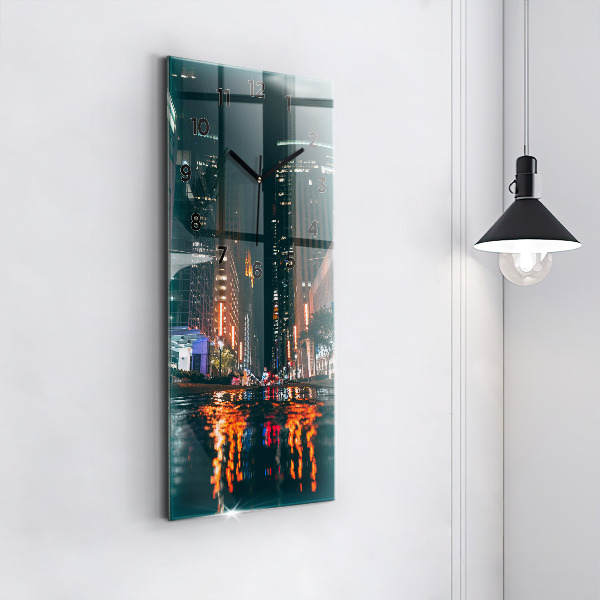 Orologio verticale in vetro L'Hilton Houston