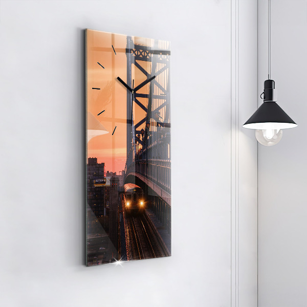 Orologio verticale in vetro Ponte Benjamin Franklin