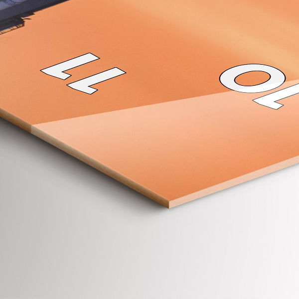 Orologio verticale in vetro Ponte Benjamin Franklin