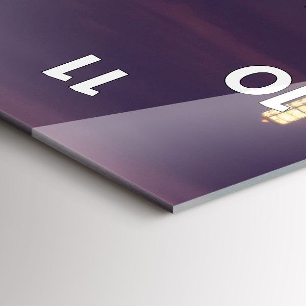 Orologio verticale in vetro Skyline della città di Filadelfia