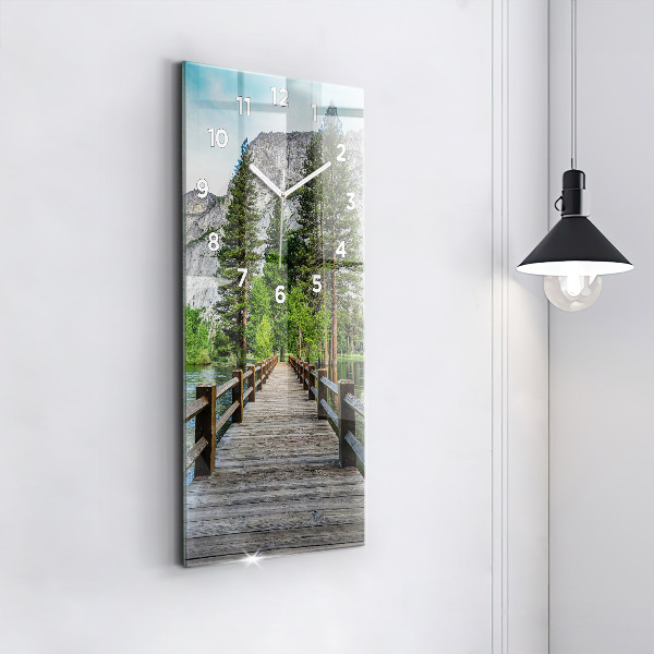 Orologio verticale in vetro Ponte di legno di Yosemite