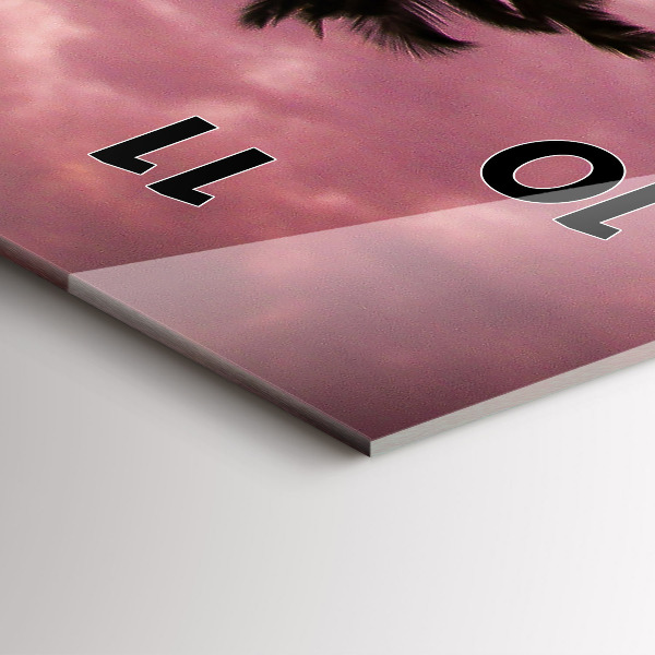 Orologio verticale in vetro Palme alle Hawaii