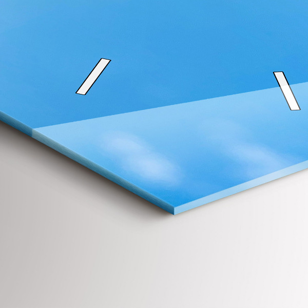 Orologio verticale in vetro Fotografia d'acqua