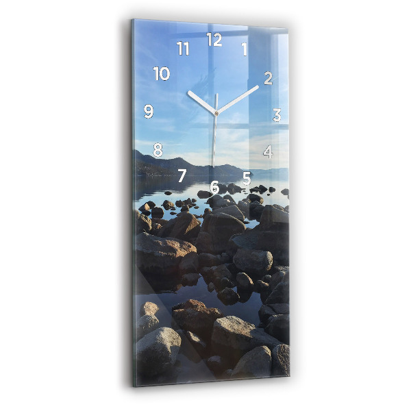 Orologio verticale in vetro Vista mare