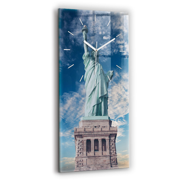Orologio verticale in vetro Statua della Libertà New York