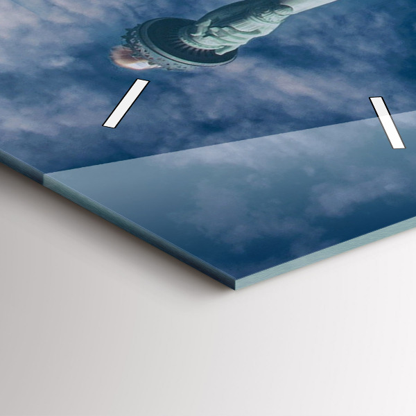 Orologio verticale in vetro Statua della Libertà New York