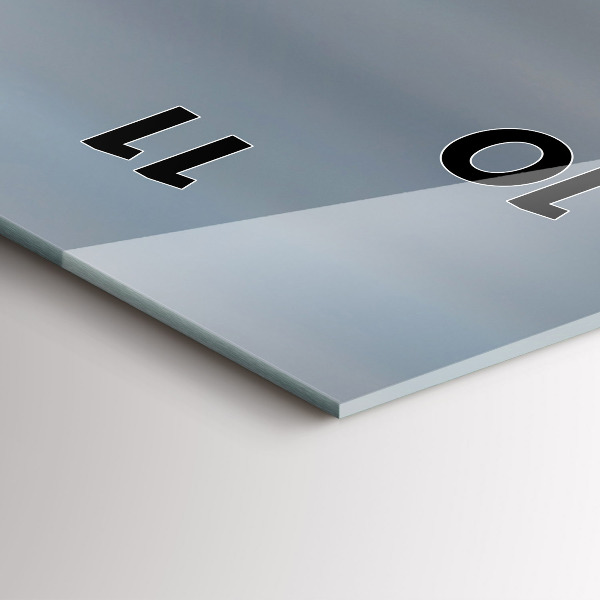 Orologio verticale in vetro Bandiera degli Stati Uniti che sventola