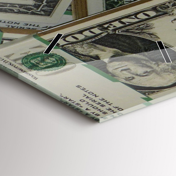 Orologio verticale in vetro 1 dollaro USA