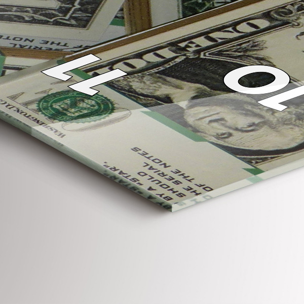 Orologio verticale in vetro 1 dollaro USA