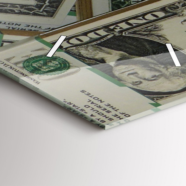 Orologio verticale in vetro 1 dollaro USA