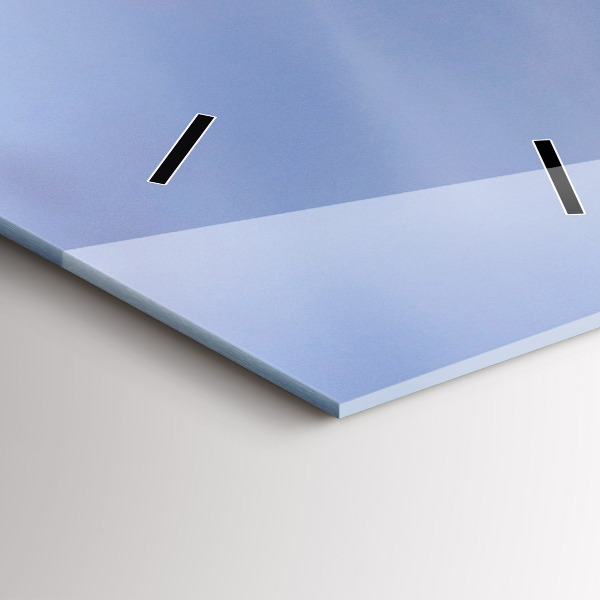 Orologio verticale in vetro Tramonto in città