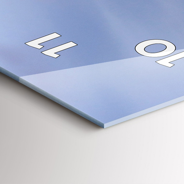 Orologio verticale in vetro Tramonto in città