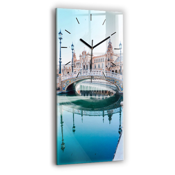 Orologio verticale in vetro Plaza de Espana a Siviglia