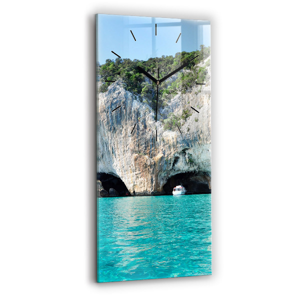 Orologio verticale in vetro Grotta sottomarina