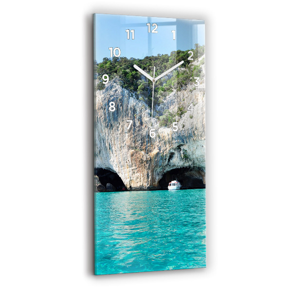 Orologio verticale in vetro Grotta sottomarina