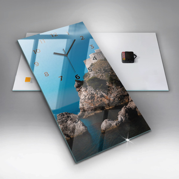 Orologio verticale in vetro Scogliere a Dubrovnik