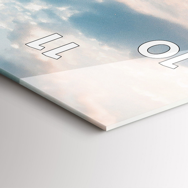 Orologio verticale in vetro Isola in Croazia