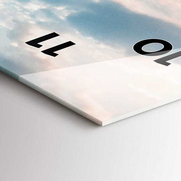 Orologio verticale in vetro Isola in Croazia