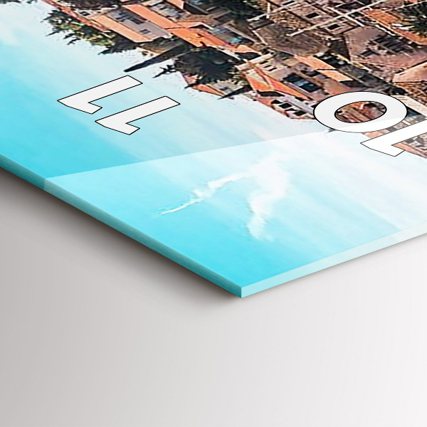 Orologio verticale in vetro Barche in Croazia