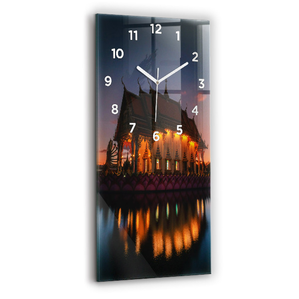 Orologio verticale in vetro Tempio a Bangkok