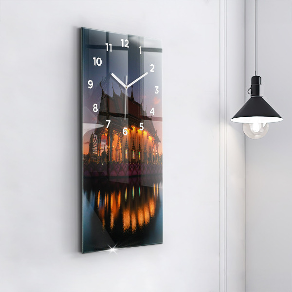Orologio verticale in vetro Tempio a Bangkok