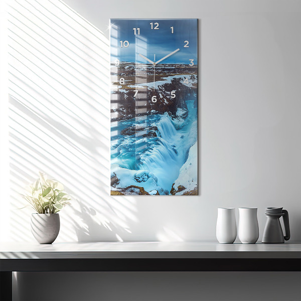 Orologio verticale Cascata Gullfoss in Islanda