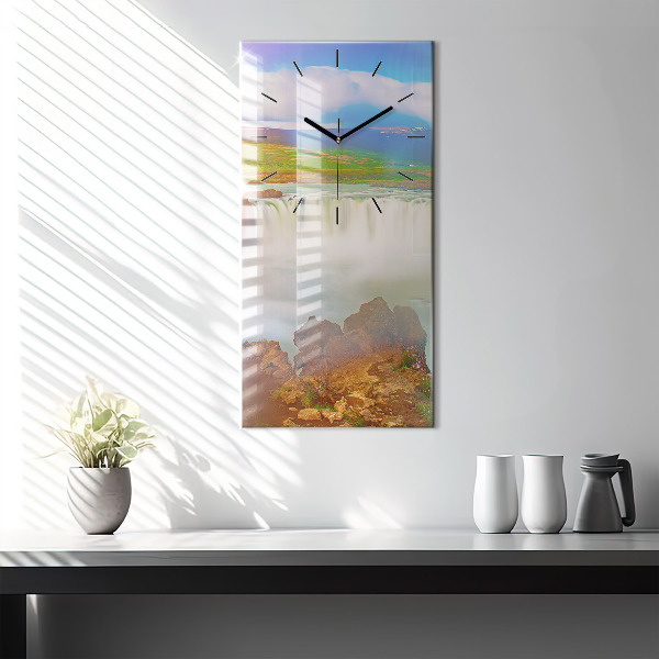 Orologio verticale Godafoss in Islanda