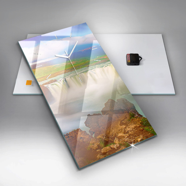 Orologio verticale Godafoss in Islanda