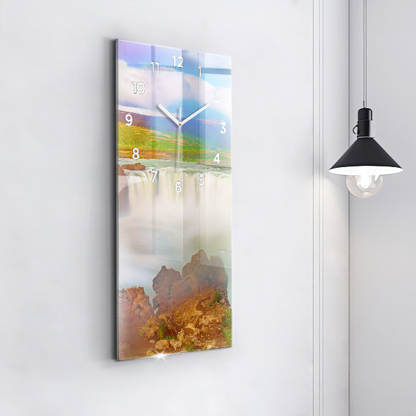 Orologio verticale Godafoss in Islanda