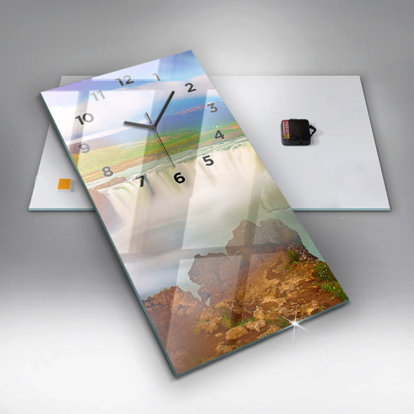 Orologio verticale Godafoss in Islanda