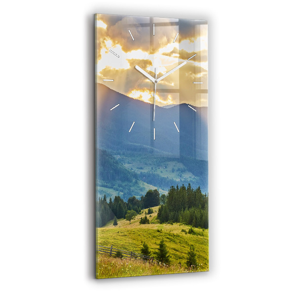Orologio verticale Paesaggio con foreste