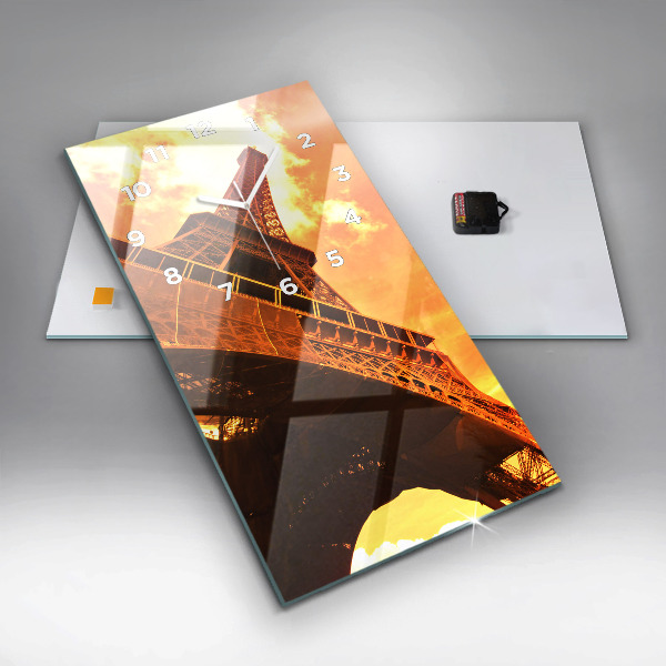 Orologio verticale La Torre Eiffel a Parigi