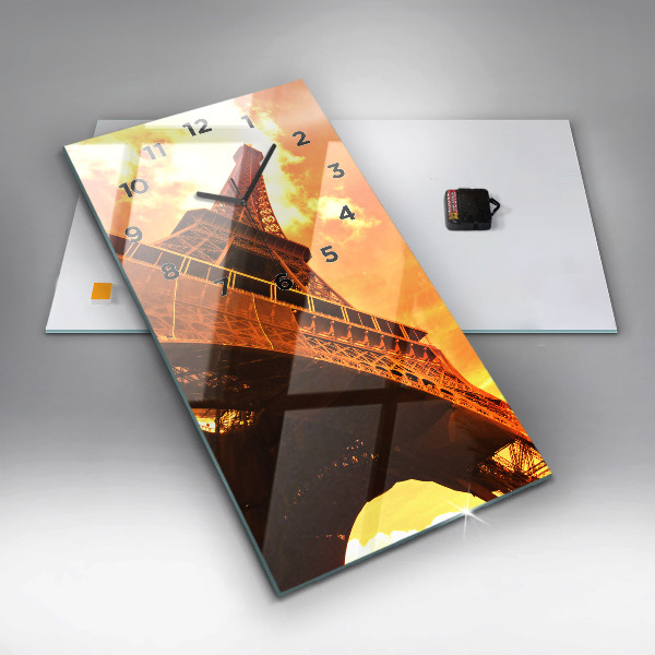 Orologio verticale La Torre Eiffel a Parigi