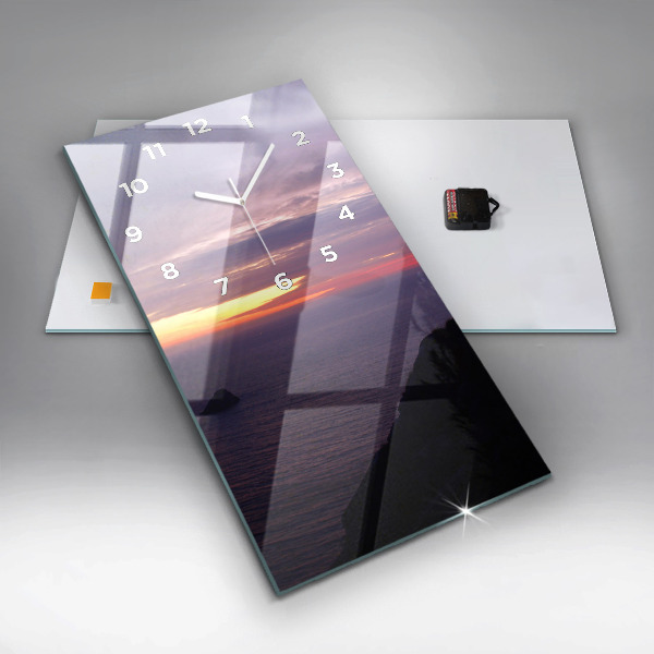 Orologio verticale Testa di pietra