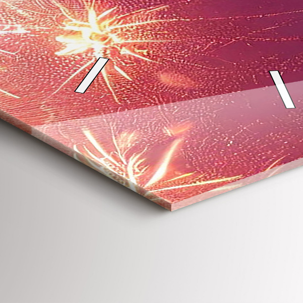 Orologio verticale in vetro La città di Filadelfia di notte