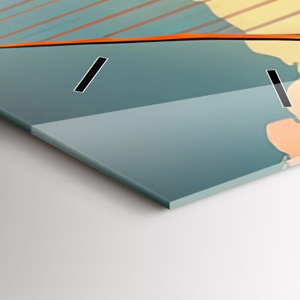 Orologio verticale in vetro Ponte di San Francisco