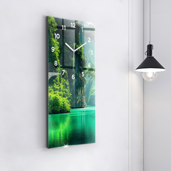 Orologio verticale in vetro Paesaggio naturale della Thailandia