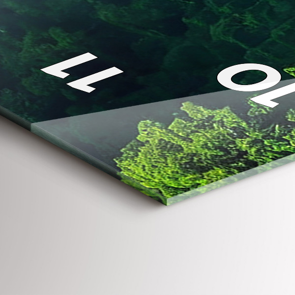 Orologio verticale in vetro Paesaggio naturale della Thailandia