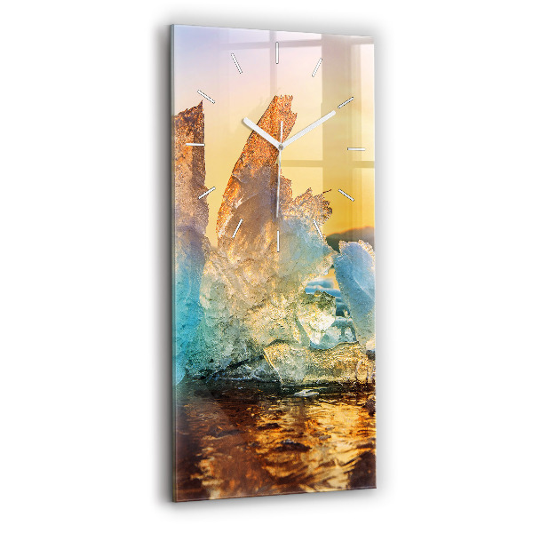 Orologio verticale Iceberg e alba