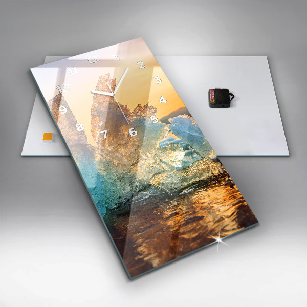 Orologio verticale Iceberg e alba