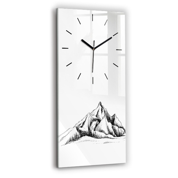 Orologio verticale Montagne disegnate