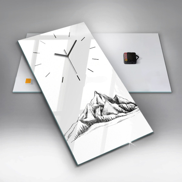 Orologio verticale Montagne disegnate