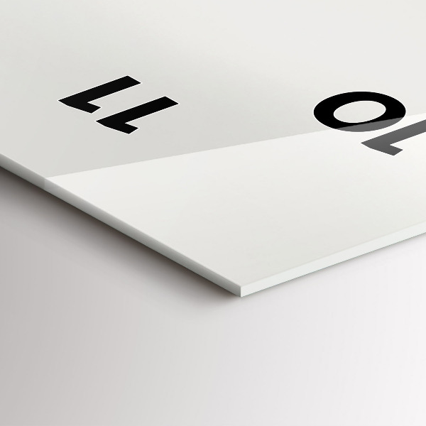 Orologio verticale in vetro Paesaggio forestale