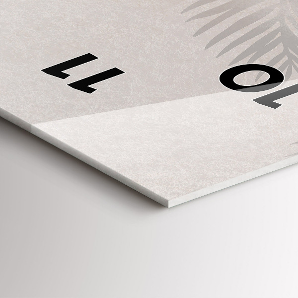 Orologio verticale Foglie tropicali boho