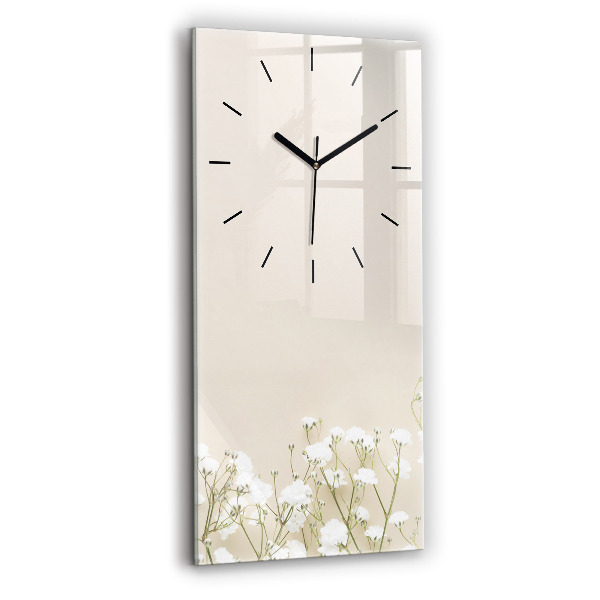 Orologio verticale Fiori di gipsofila in fiore