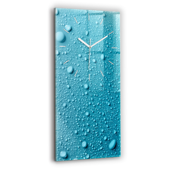 Orologio verticale Gocce d'acqua sul vetro